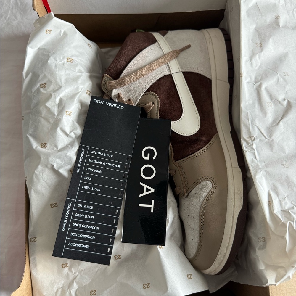Nike Dunk High Light Chocolate - Picture 6 of 7